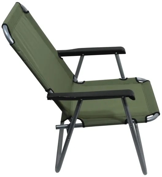 Skladacia kempingová stolička zelená