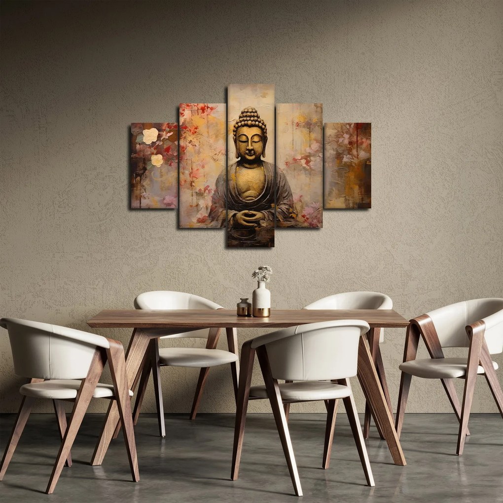 Obraz - Budha, maľba (150x105 cm)