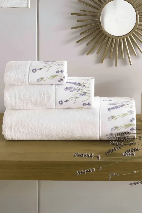 Soft Cotton Osuška a uterák LAVENDER GARDEN v darčekovom balení
