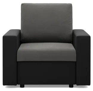 Kreslo LUNA popolové / čierne