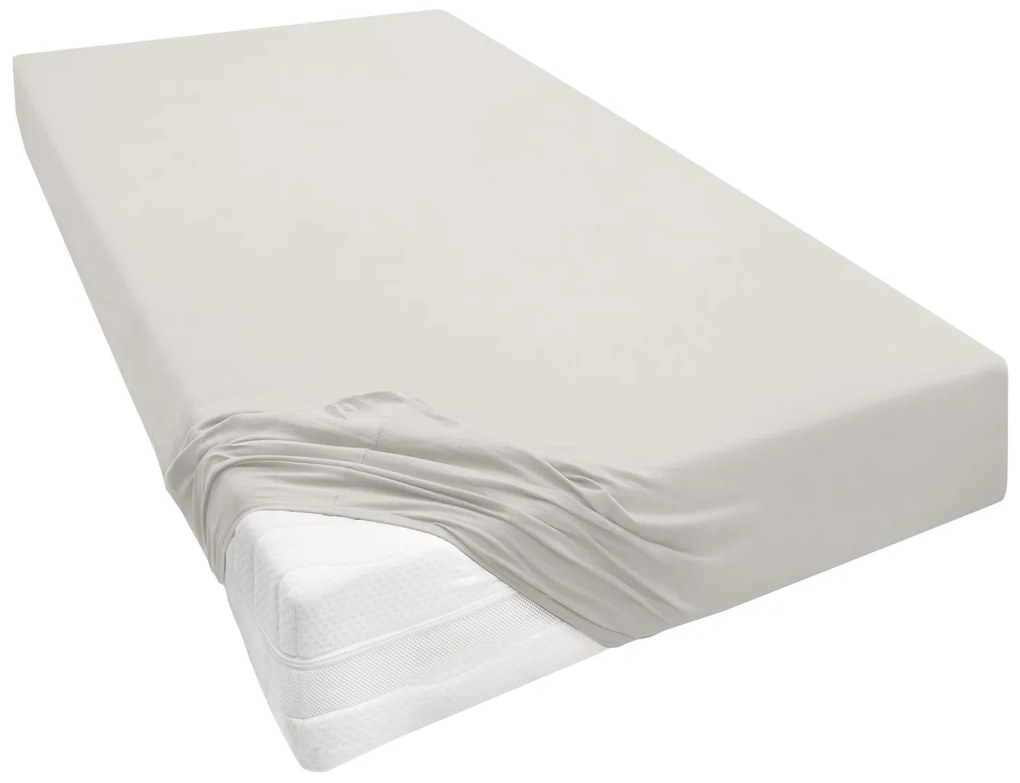 Biberna Napínacia plachta (bledosivá, 90 – 100 x 200 – 220 cm)  (100251944)