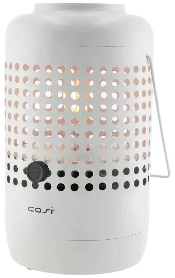 Svetlosivá plynová lampa Cosi Drop, výška 37 cm