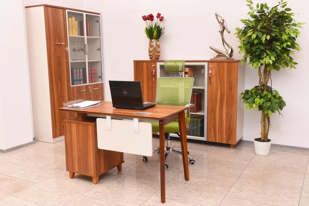 Bemondi Moderný písací stôl +kontajner EVOLUTIO TB-0F