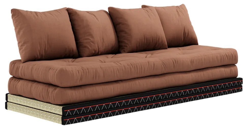 Variabilná pohovka Chico Tatami mat/Clay brown 85 × 200 × 80 cm