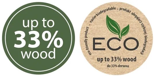 Odpadkové koše na tříděný odpad, sada 3ks x 25l SORTIBOX - ECO WOOD