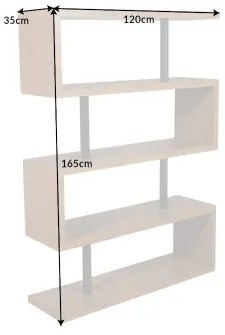 Knižnica/Regál 41214 120cm Snake Dub  - Komfort-nábytok