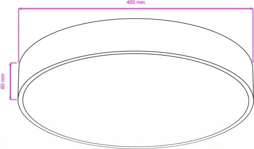 Brilagi - LED kúpeľňové stropné svietidlo POOL LED/36W/230V pr. 40 cm IP54 chróm