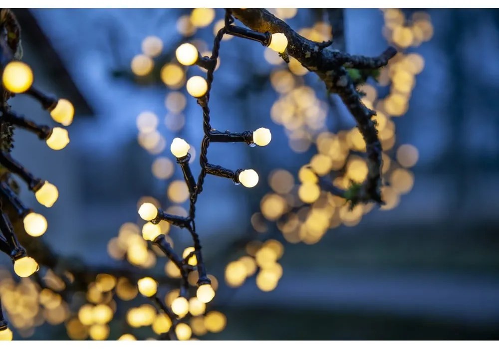 Vonkajšia svetelná LED reťaz Star Trading Berry Mini, dĺžka 14 m