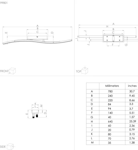 Eglo 99801 - LED Stropné svietidlo LEJIAS LED/21,5W/230V