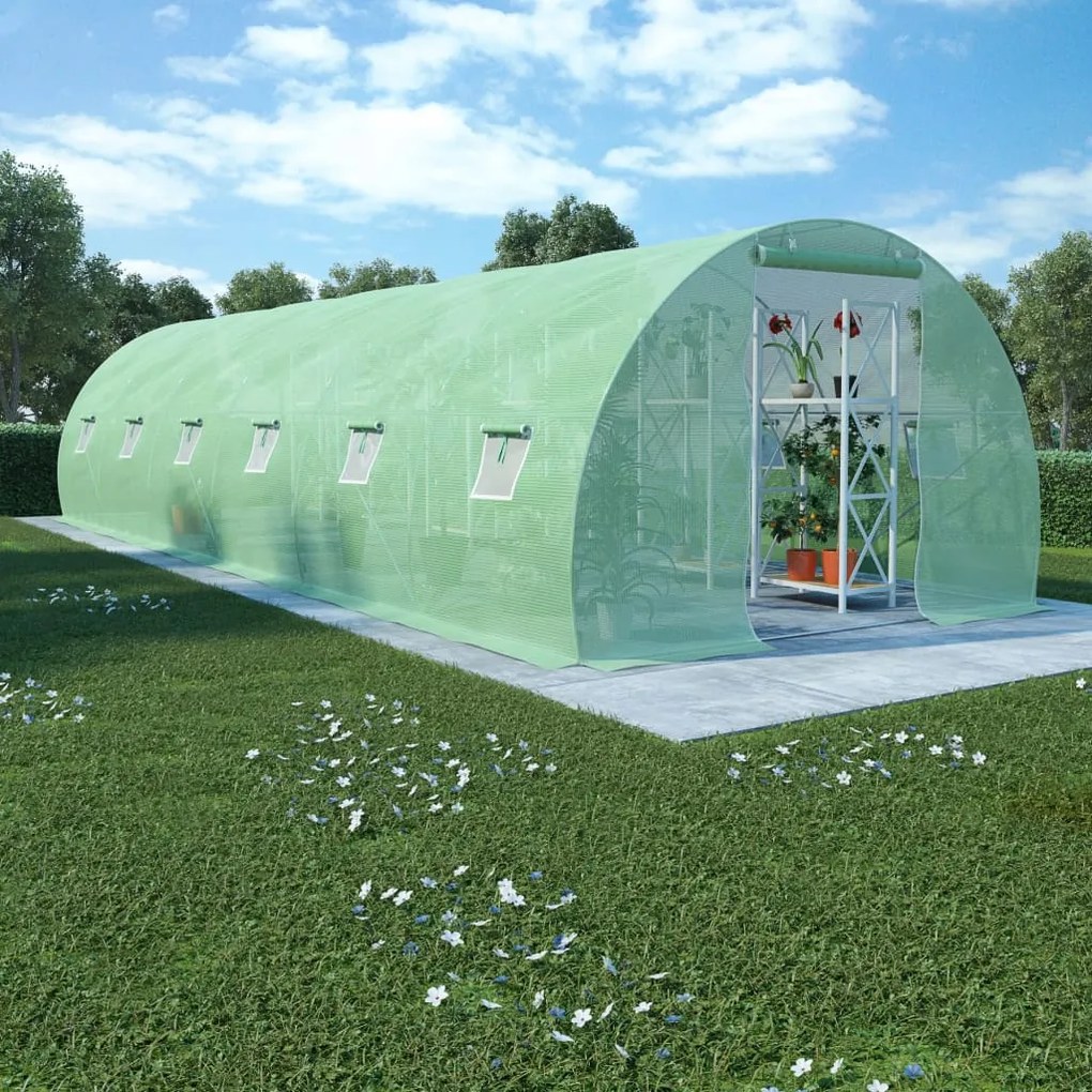 vidaXL Skleník 27 m² 900x300x200 cm