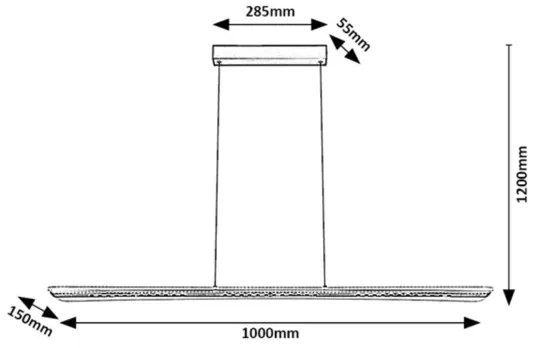 Rabalux 72026 - LED luster na lanku NORAEL LED/40W/230V 3000K
