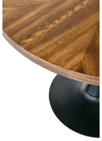 Jedálenský stôl CARMELO 75x100 cm čierna/hnedá