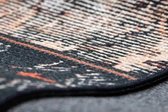 Koberec ANTIKA Ancient Chocolate patchwork hnedý / terakota