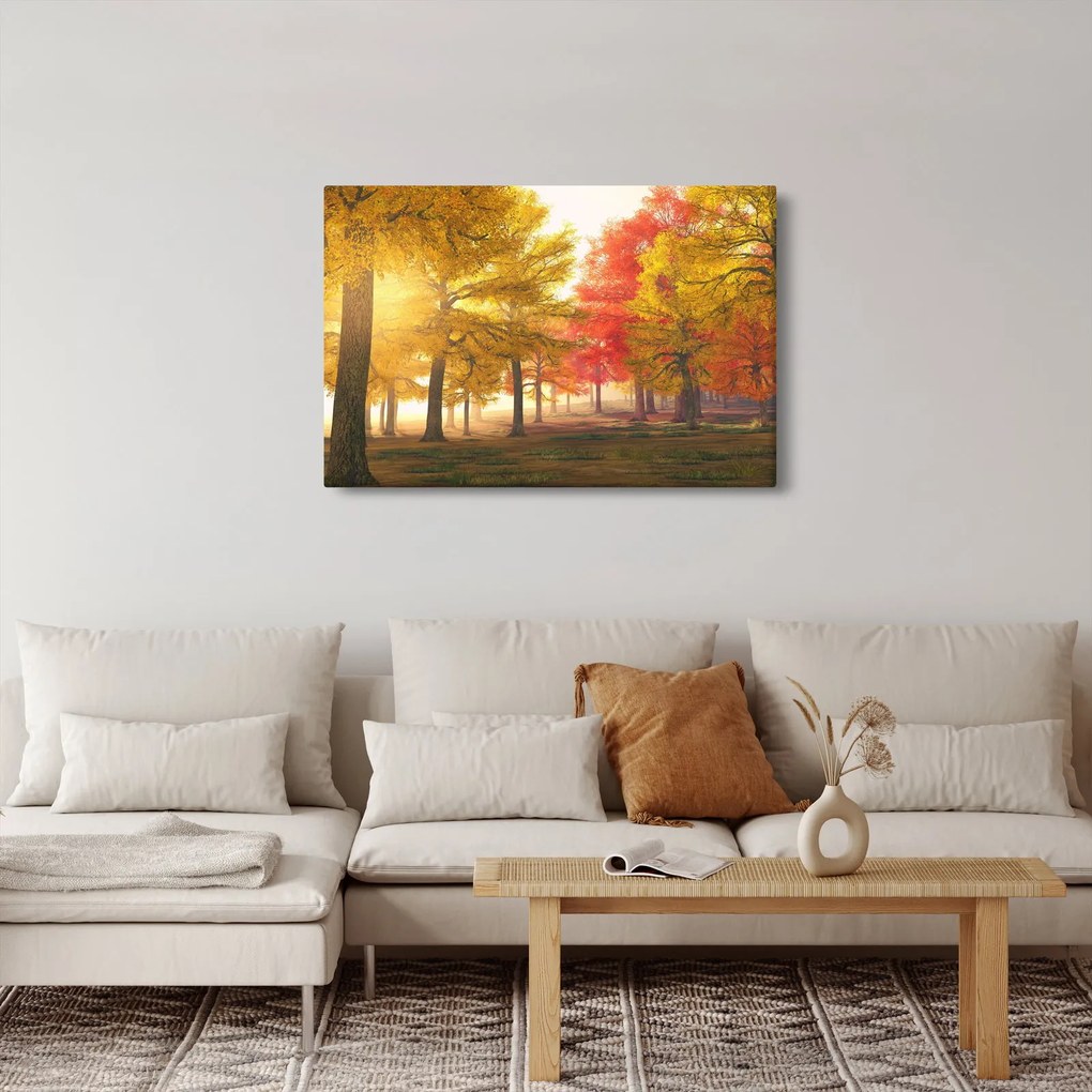Obraz jesenných stromov (90x60 cm)