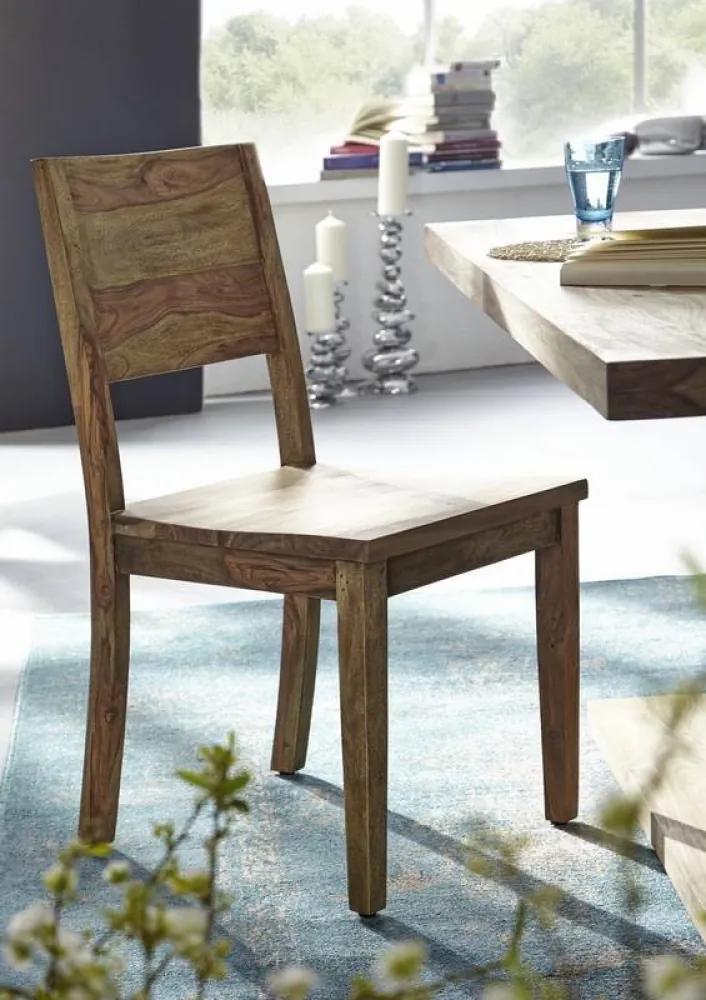 Bighome - NATURAL Jedálenská stolička drevená, palisander