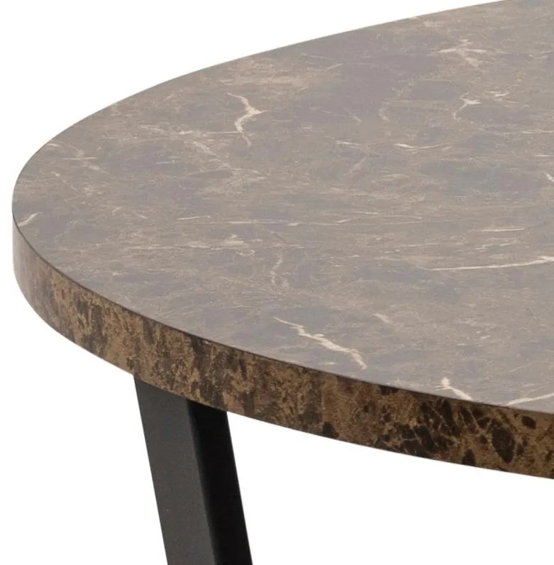 Jedálenský stôl Amble hnedý mramor