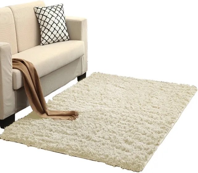 Protišmykový koberec SHAGGY béžový
