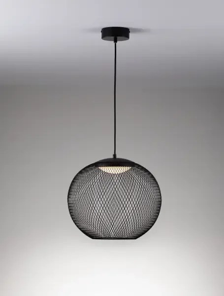 LED čierne dizajnové svietidlo Kinetic 40