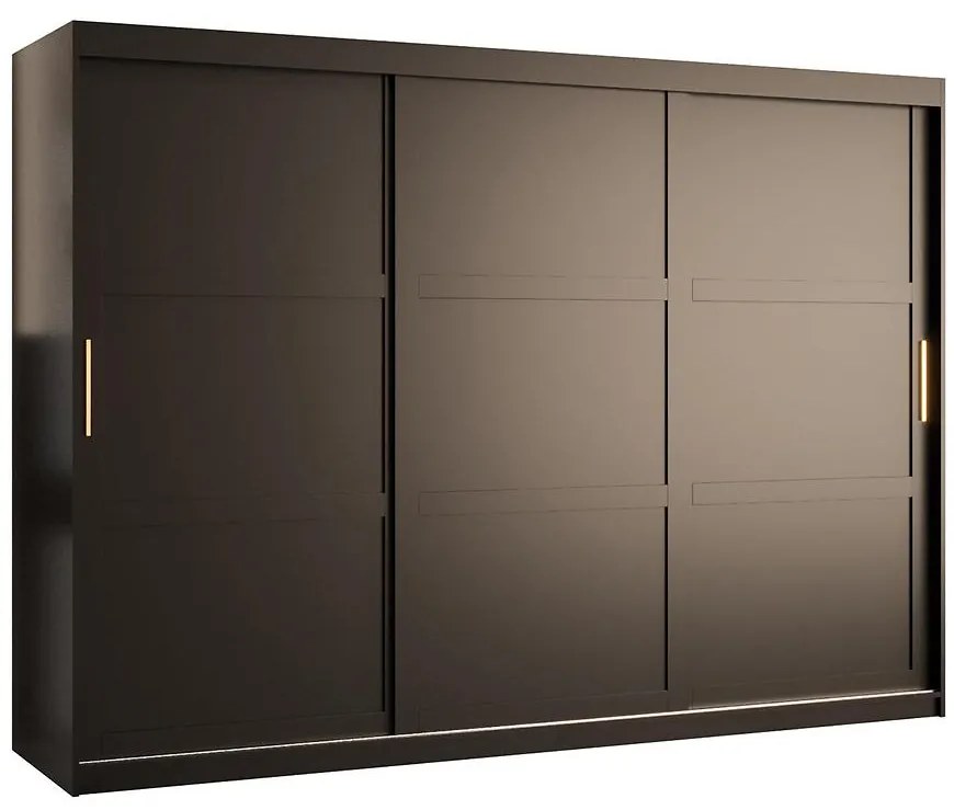 Skriňa Amiro 1 250 čierny/čierny