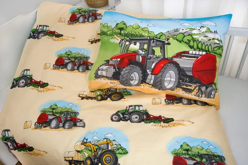 Herding Obliečky pre bábätká Traktor 100x135/40x60cm