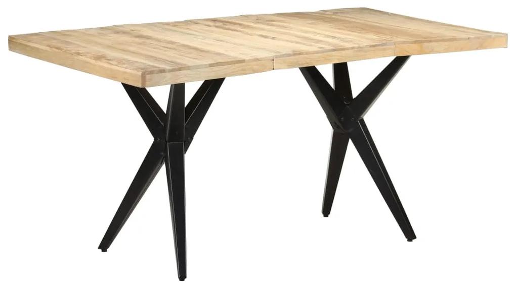 Jedálenský stôl 160x80x76 cm surové mangovníkové drevo