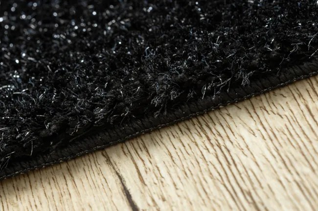 Sada kúpeľňových koberčekov SYNERGY glamour / lurex, čierna