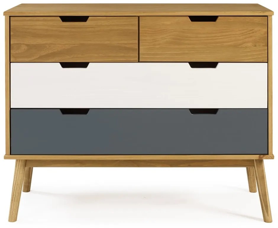 Komoda z borovicového dreva Marckeric Cusco, 100 × 82 cm