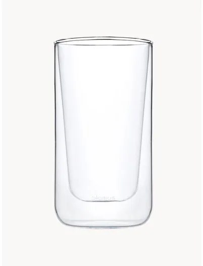 Dvojstenné sklenené poháre na kávu Nero, 2 ks