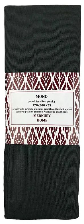 Napínacia plachta Mono bavlna antracit 120x200 + 25 Merkury Home