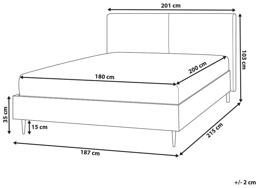 Manželská posteľ 180 cm Limza (hnedá). Vlastná spoľahlivá doprava až k Vám domov. 1080945