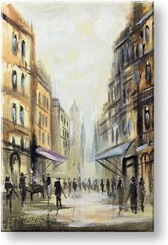 Maľovaný obraz na stenu MESTO 60x90 cm