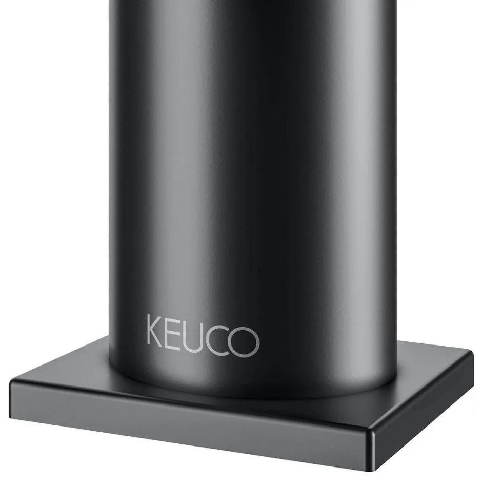 KEUCO IXMO Flat páková batéria pre umývadlové misy, bez odtokovej súpravy, výška výtoku 194 mm, čierna matná, 59510373100
