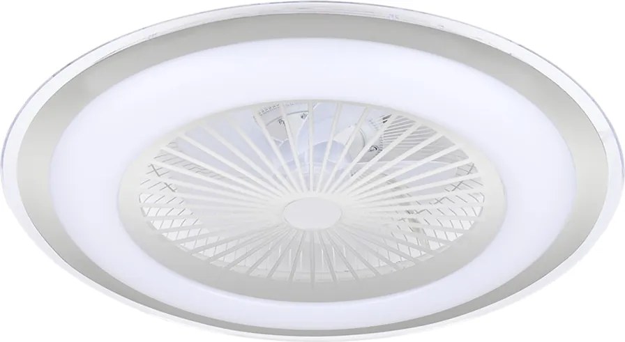 Stropné LED svietidlo Zephyr, 1x LED 48w, 3000-6000k, s, s ventilátorom a ovládačom