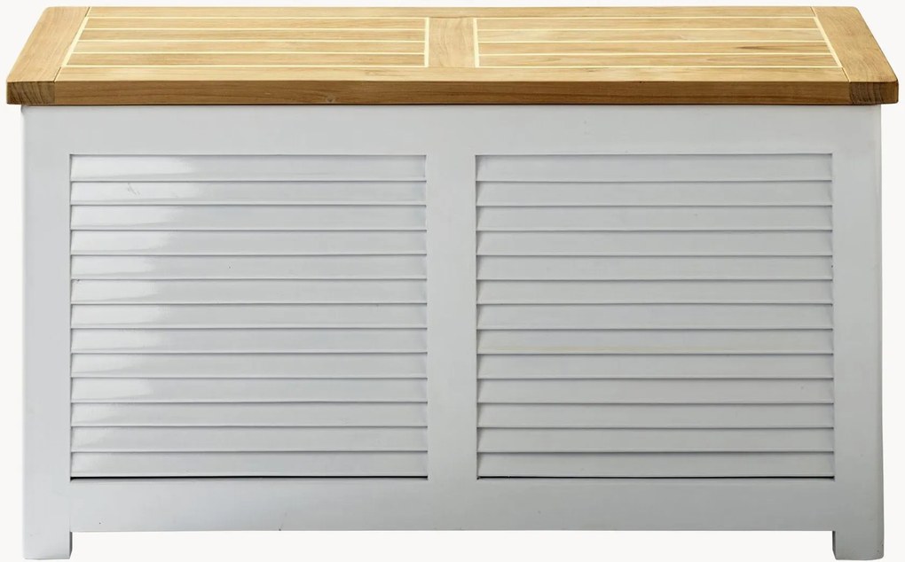 Ručne vyrobená úložná truhlica z mahagónového dreva's pokrievkou z tíkového dreva Lago