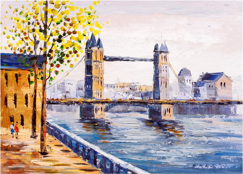 Obraz - Maľba mesta (70x50 cm)