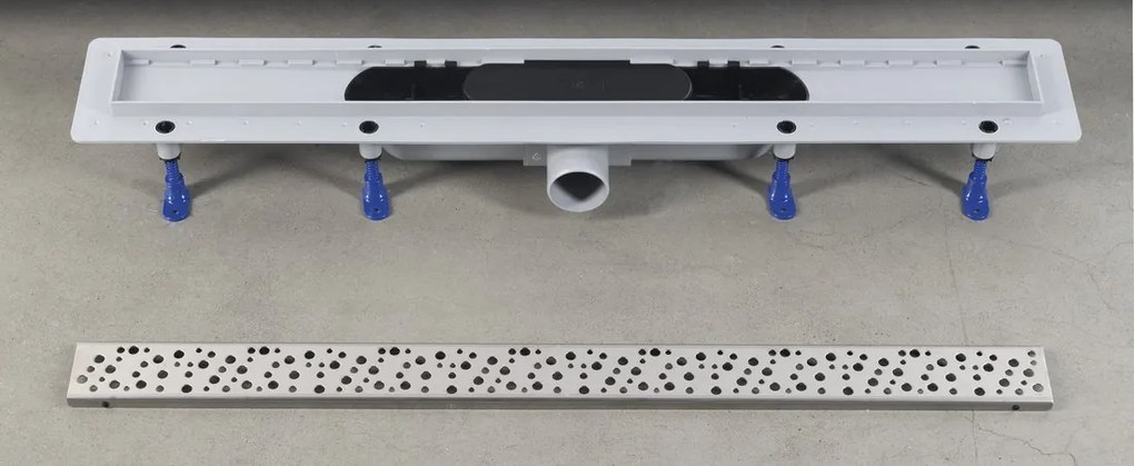Aqualine Aqualine, MARMI podlahový žľab s roštom z nerezové oceli, L-810, DN50, 1702-80