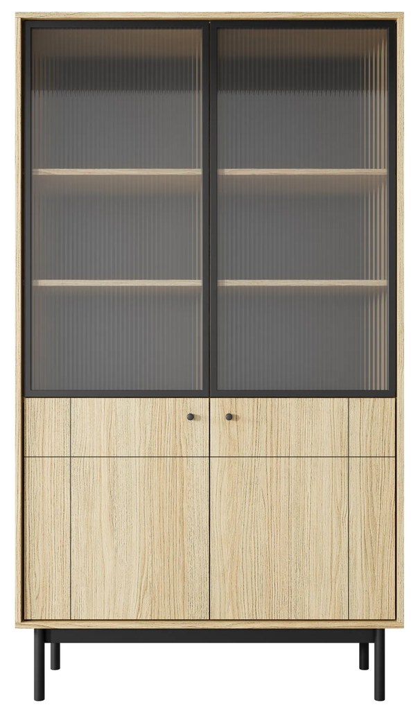Vitrína Japandi 104 cm dub linea