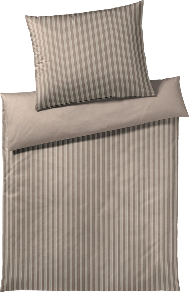XXXLutz OBOJSTRANNÁ POSTEĽNÁ BIELIZEŇ, flanel, hnedá, 140/200 cm Elegante - Obliečky & plachty - 004977062402