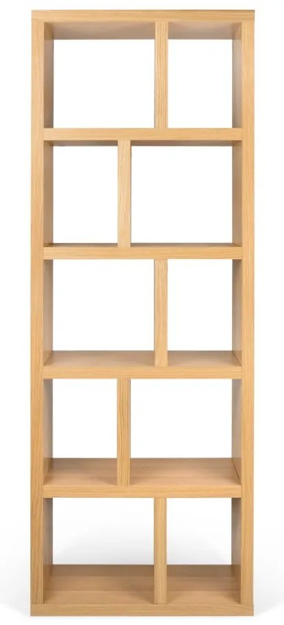Knižnica v dekore duba v prírodnej farbe 70x198 cm Berlin – TemaHome