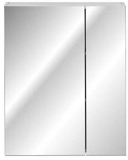 Kúpeľňová skrinka CMD HAVANA 84-60 biela/zrkadlo