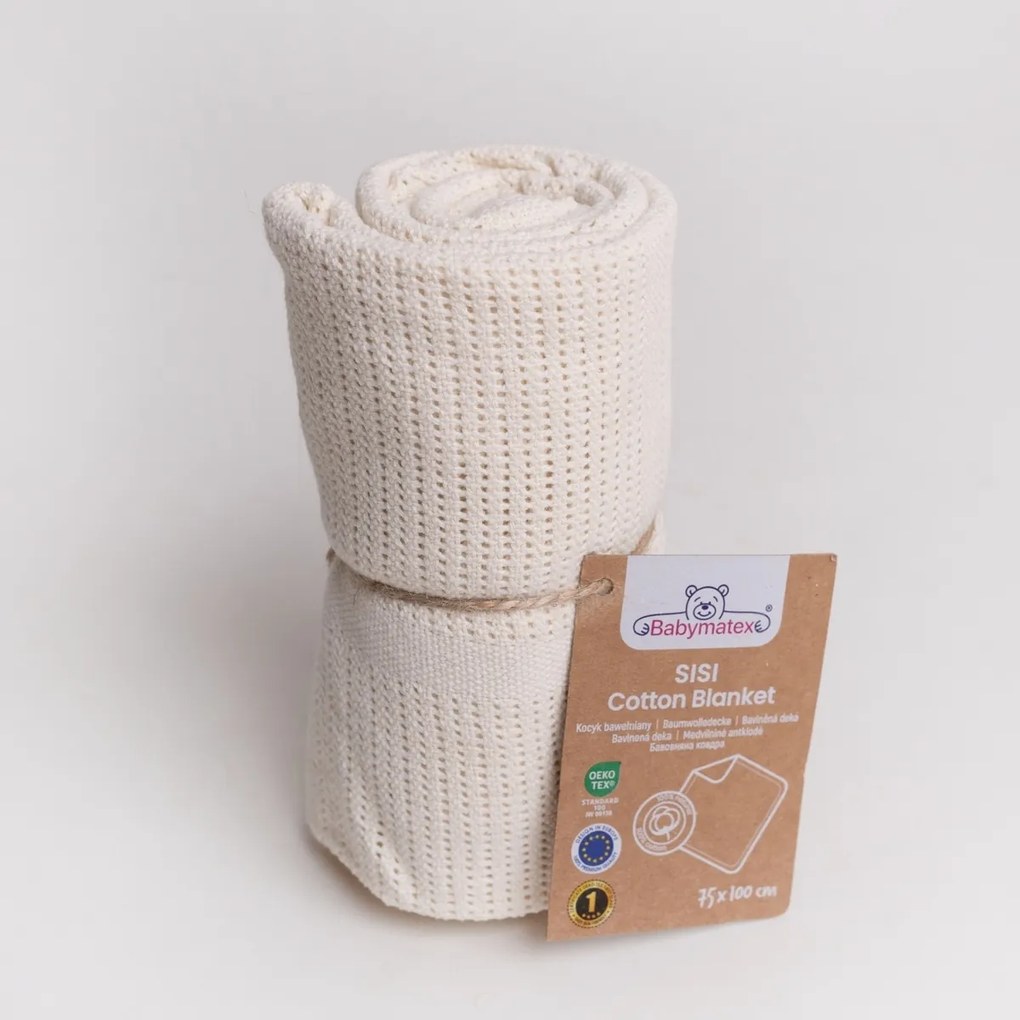 Babymatex Detská deka Sisi ecru, 75 x 100 cm