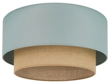 Duolla - Stropné svietidlo BOHO 1xE27/15W/230V pr. 45 cm zelená/hnedá