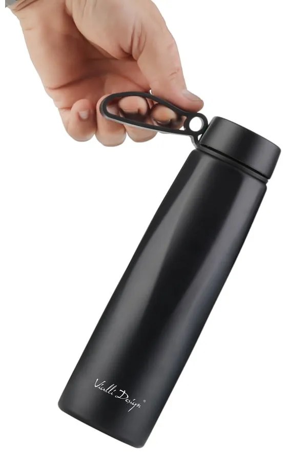 Čierna termoska 500 ml Fuori – Vialli Design