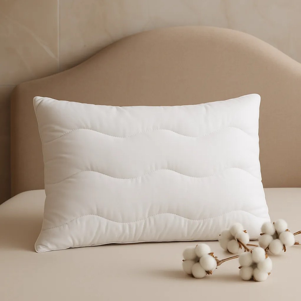 Bavlnený vankúš MEDIC – lacný, kvalitný, hypoalergénny, najlepší slovenský vankúš na spanie Veľkosť: 45x45 cm