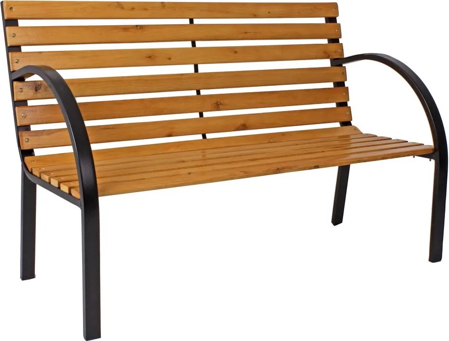 Drevená záhradná lavica s oceľovou konštrukciou Garden Pleasure Bellevue