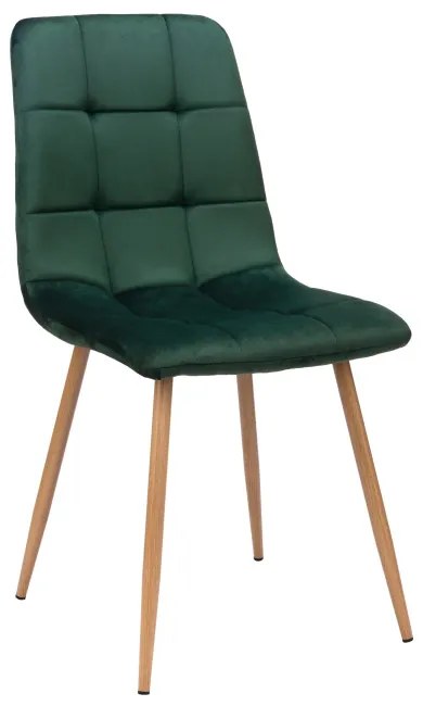 Jedálenská stolička MONTANA zamatová, tmavozelená