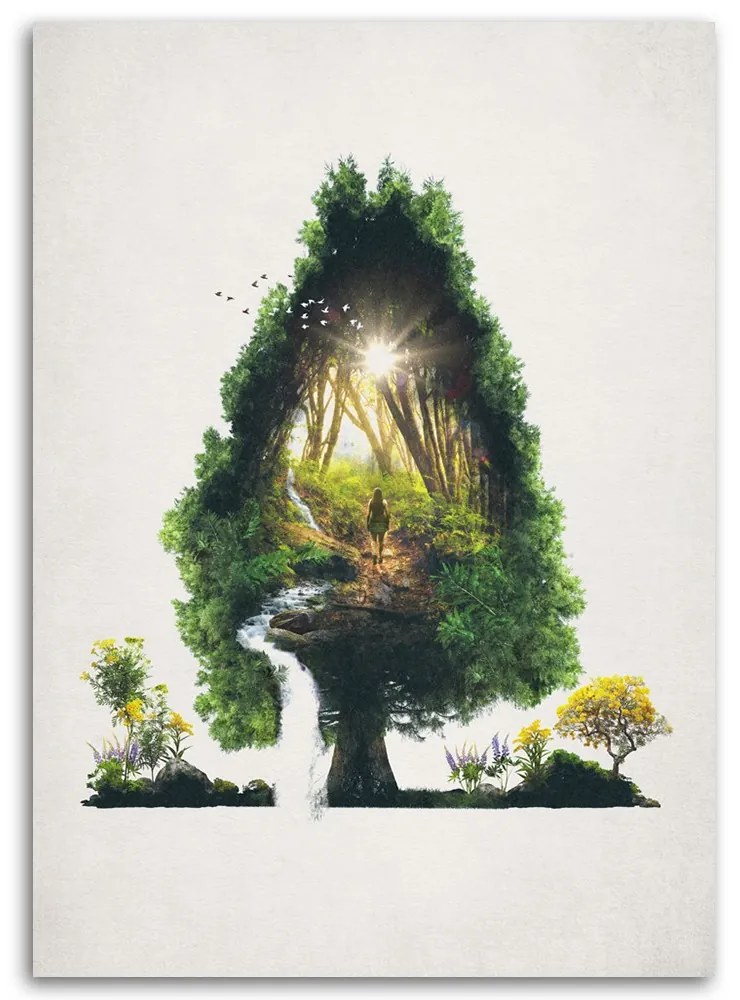 Gario Obraz na plátne Cesta v strome - Barrett Biggers Rozmery: 80 x 120 cm