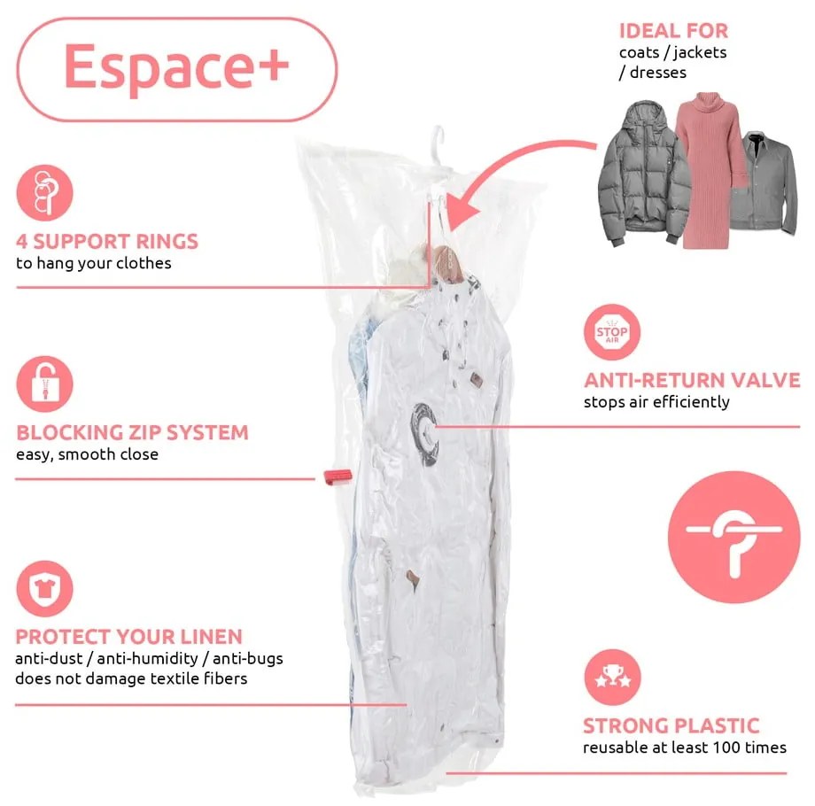 Vákuové vrecia v súprave 2 ks Espace M – Compactor