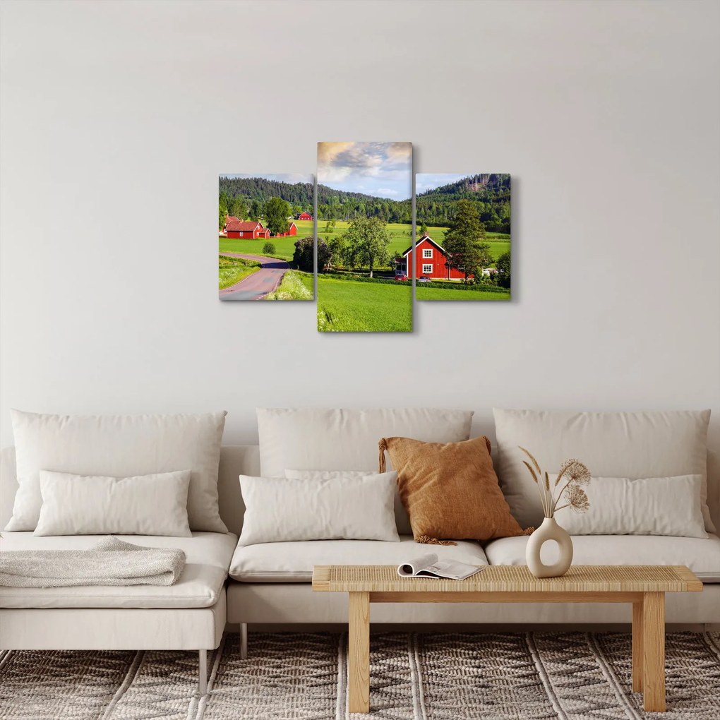Obraz vidieka (90x60 cm)