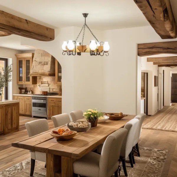 Brilagi - Luster na reťazi QUEEN 6xE14/40W/230V buk